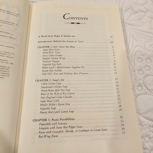 Vintage Cooking With Regis & Kathie Lee Softcover Cookbook - Picture 5 of 12